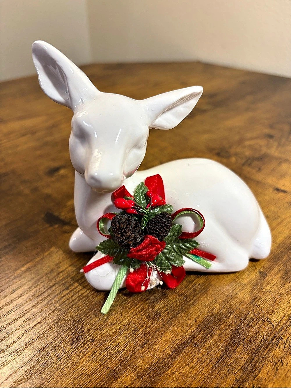 ONE Deer Family Centerpiece White & Red - replacement piece